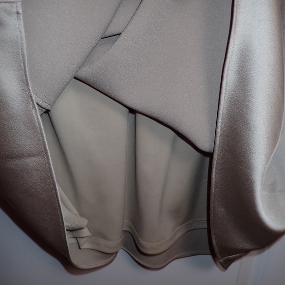 Lauren Ralph Lauren Champagne Faux Wrap Dress Sleeveless Satin size 10 - Picture 5 of 16